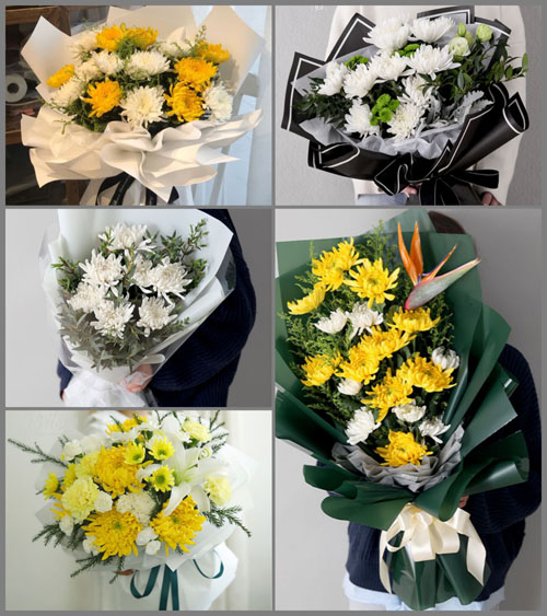 四川达州通川区青宁乡白事花束代送